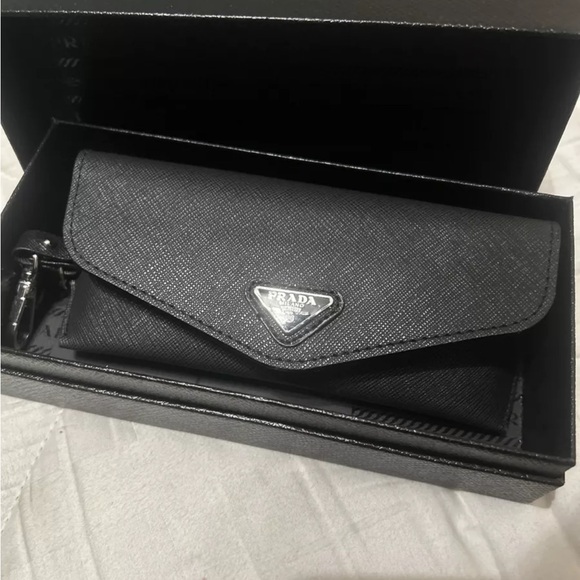 Prada PR17WS 1AB5S049 Women's Sunglasses 49 mm Black / Dark Grey Lens - Picture 5 of 13